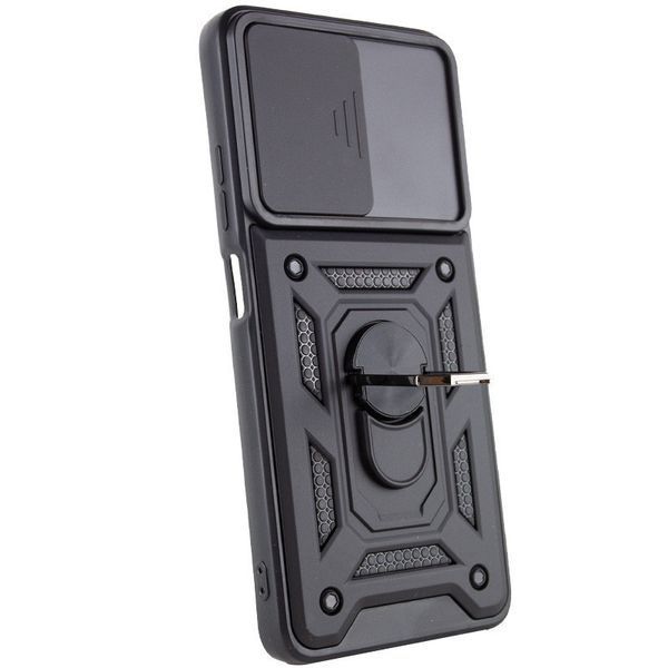 Ударостійкий чохол Camshield Serge Ring для Xiaomi Poco M6 Pro 5G Чорний 320584 фото