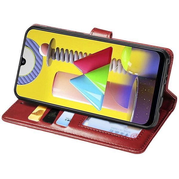 Шкіряний чохол книжка GETMAN Gallant (PU) для Xiaomi Redmi A1 / A2 Червоний 257885 фото