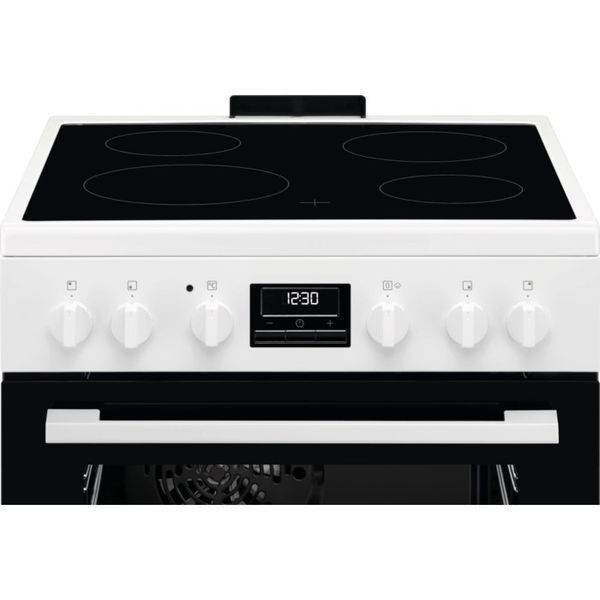 Плита Electrolux електрична склокерамічна, 58л, 60x60см, конвекція, пара, білий (LKR664177W) 375644 фото