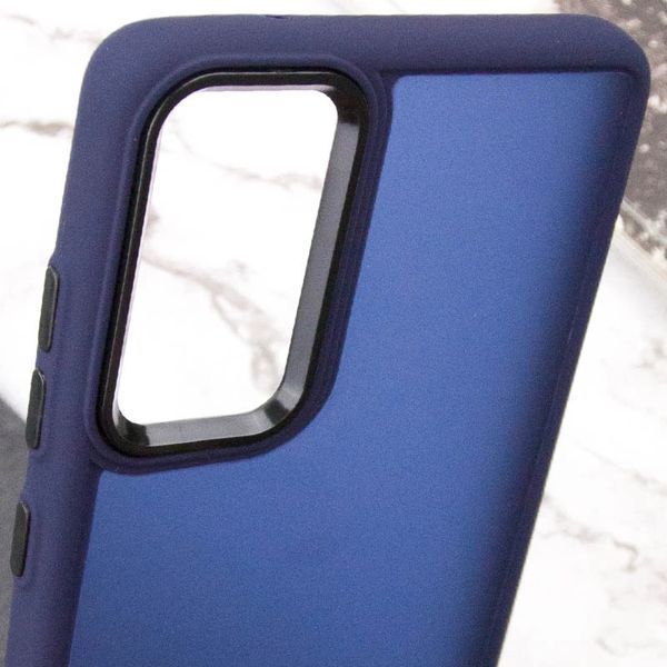 Чохол TPU+PC Lyon Frosted для Motorola Moto G24 / G04 / E14 Navy Blue 326129 фото