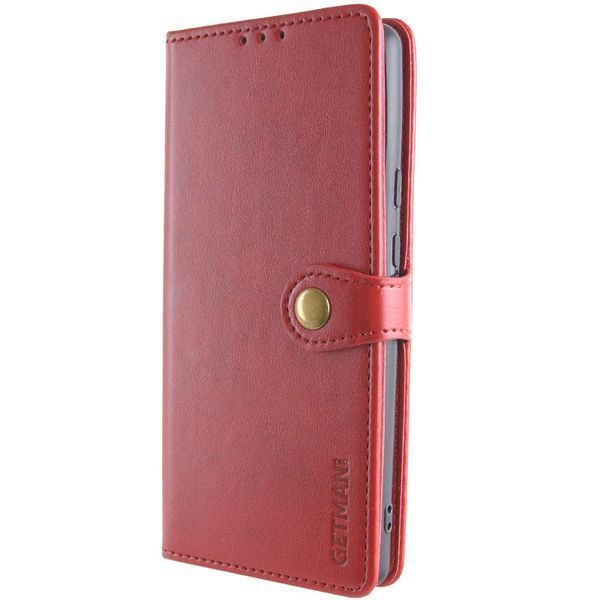 Шкіряний чохол книжка GETMAN Gallant (PU) для Samsung Galaxy S24 Ultra Червоний 284409 фото