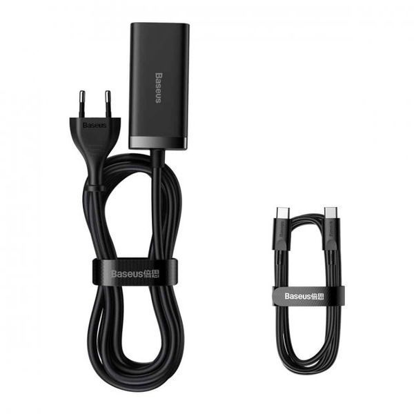 Зарядний Пристрій Baseus GaN3 Pro 100W (2 Type-C + 2 USB) (CCGP000101) Black 256612 фото