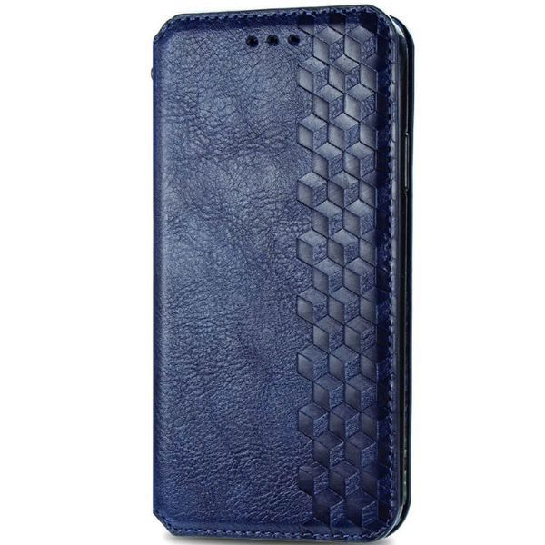 Шкіряний чохол книжка GETMAN Cubic (PU) для Xiaomi Redmi 9C Синій 218017 фото