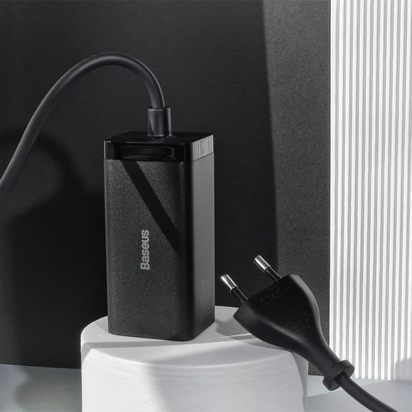 Зарядний Пристрій Baseus GaN3 Pro 100W (2 Type-C + 2 USB) (CCGP000101) Black 256612 фото