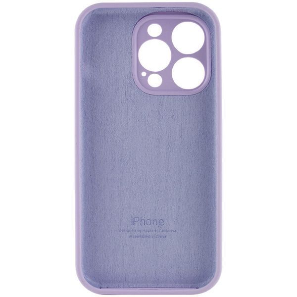Чохол Silicone Case Full Camera Protective (AA) для Apple iPhone 15 Pro (6.1") Бузковий / Lilac 280233 фото