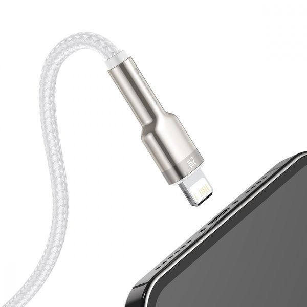 Кабель Baseus Cafule Series Metal Data USB кабель USB To IP 2.4A 2 М (CALJK-B05) Purple 252233 фото