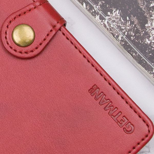 Шкіряний чохол книжка GETMAN Gallant (PU) для Samsung Galaxy S24 Ultra Червоний 284409 фото