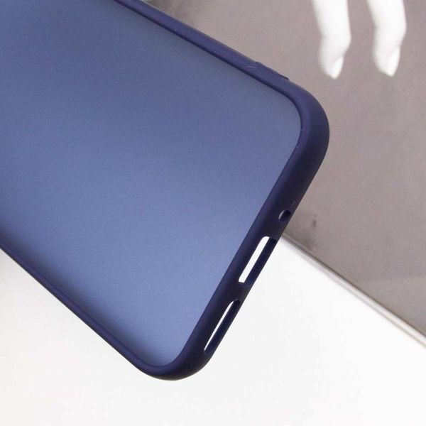 Чохол TPU+PC Lyon Frosted для Samsung Galaxy A55 Navy Blue 295748 фото
