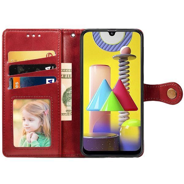 Шкіряний чохол книжка GETMAN Gallant (PU) для Xiaomi Redmi A1 / A2 Червоний 257885 фото