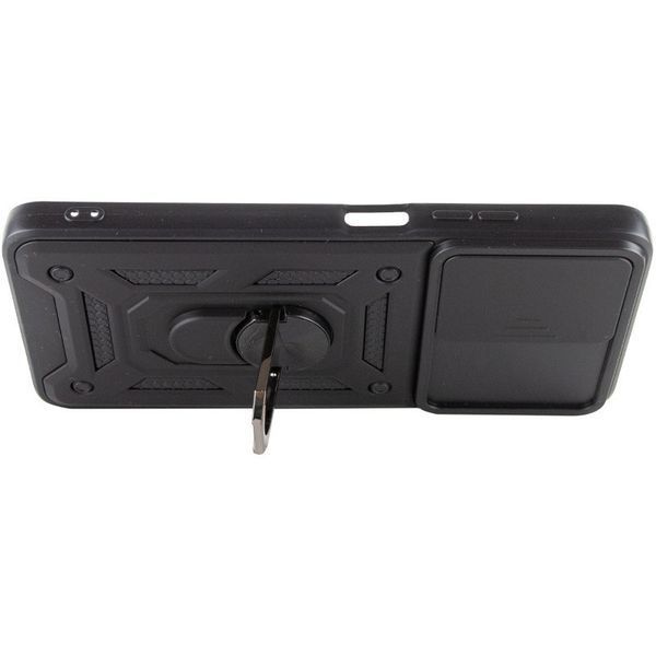 Ударостійкий чохол Camshield Serge Ring для Xiaomi Poco M6 Pro 5G Чорний 320584 фото