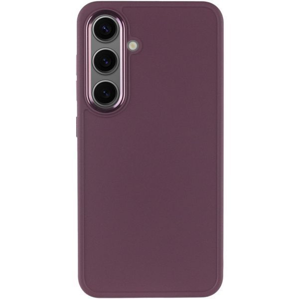 TPU чохол Bonbon Metal Style для Samsung Galaxy S23 Бордовий / Plum 264756 фото