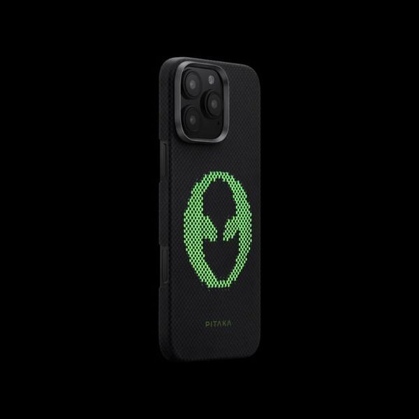 Чохол-накладка iPhone 16 Pro Max Pitaka Tactile Woven Case Aries Alienx (KI1601ALP) 377945 фото