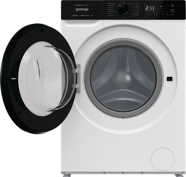 Пральна машина Gorenje фронтальна, 7кг, 1400, A+++, 47см, дисплей, пар, інвертор, білий 384770 фото