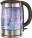 Електрочайник Russell Hobbs Glass, 1.7л, скло, підсвічування, сріблясто-чорний (21600-57) 364525 фото 1