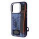 Чохол-накладка iPhone 16 Pro Kajsa Outdoor Collection Tie Dye with Magnetic Ring Blue 322572 фото 1