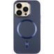 Шкіряний чохол SnapCase with MagSafe для Apple iPhone 14 Pro (6.1") Dark Blue 328993 фото 2