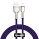 Кабель Baseus Cafule Series Metal Data USB кабель USB To IP 2.4A 2 М (CALJK-B05) Purple 252233 фото 7