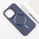 Шкіряний чохол SnapCase with MagSafe для Apple iPhone 14 Pro (6.1") Dark Blue 328993 фото 3
