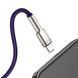 Кабель Baseus Cafule Series Metal Data USB кабель USB To IP 2.4A 2 М (CALJK-B05) Purple 252233 фото 5
