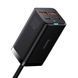 Зарядний Пристрій Baseus GaN3 Pro 100W (2 Type-C + 2 USB) (CCGP000101) Black 256612 фото 3