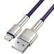 Кабель Baseus Cafule Series Metal Data USB кабель USB To IP 2.4A 2 М (CALJK-B05) Purple 252233 фото 3