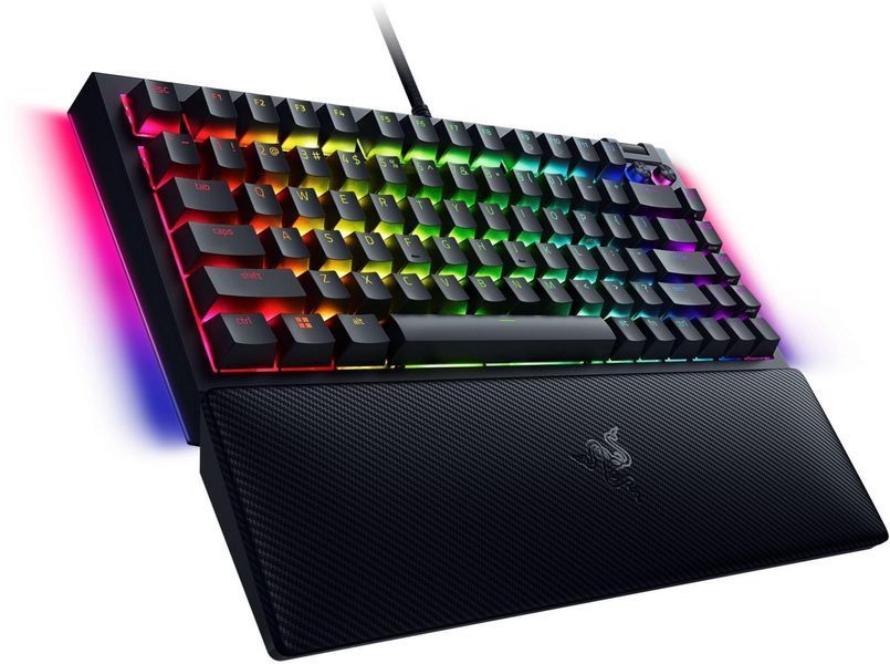 Клавіатура Razer BlackWidow V4 75% RGB 83key Mechanical Tactile Switch GEN-3, USB-A, EN, чорний (RZ03-05000100-R3M1) 374617 фото