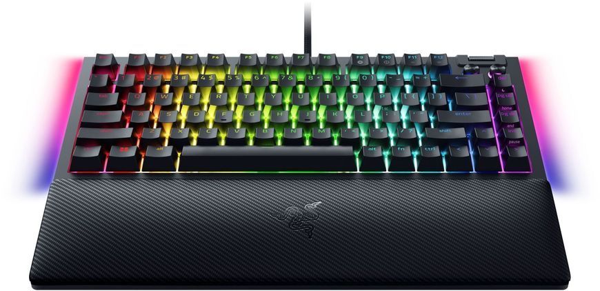 Клавіатура Razer BlackWidow V4 75% RGB 83key Mechanical Tactile Switch GEN-3, USB-A, EN, чорний (RZ03-05000100-R3M1) 374617 фото