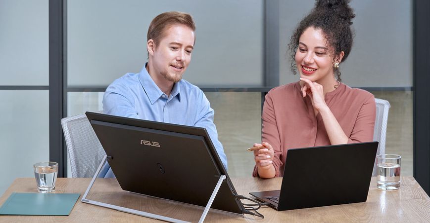 Монітор портативний Asus 23.8" ZenScreen MB249C HDMI, USB-C, MM, IPS, 75Hz, AdaptiveSync, Pivot, C-Clamp Arm 362958 фото