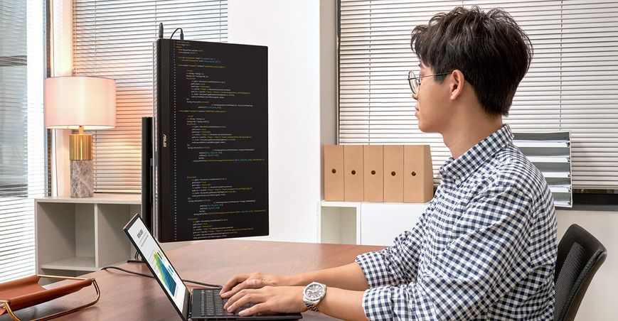 Монітор портативний Asus 23.8" ZenScreen MB249C HDMI, USB-C, MM, IPS, 75Hz, AdaptiveSync, Pivot, C-Clamp Arm 362958 фото
