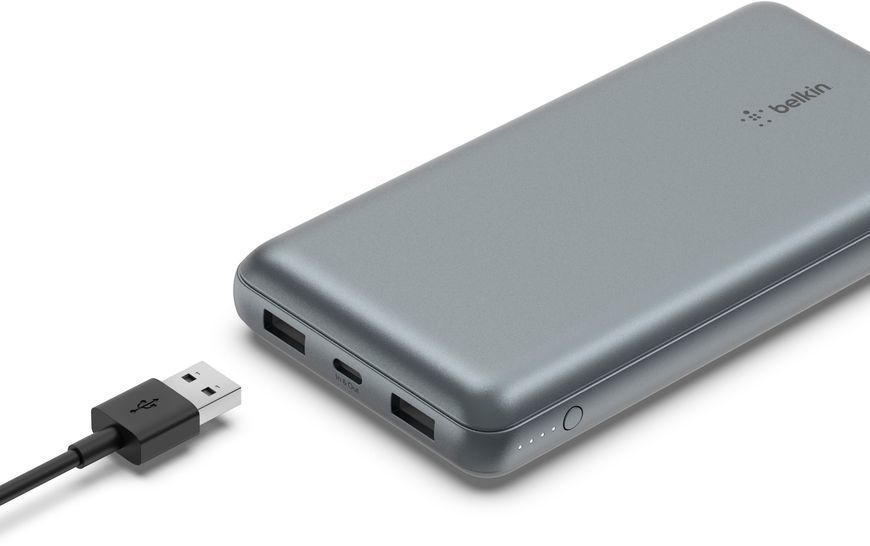 Акумулятор портативний літій-іонний Power Bank Belkin 10000мА&middot;год, 15Вт, 2хUSB-A/USB-C, чорний (BPB011BTBK) 367672 фото