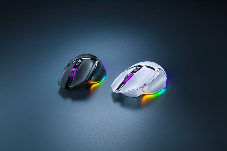 Миша Razer Basilisk V3 Pro, RGB, USB-A/WL/BT, білий (RZ01-04620200-R3G1) 375696 фото