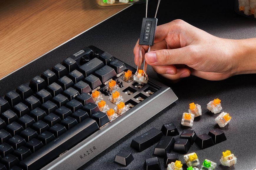 Клавіатура Razer BlackWidow V4 75% RGB 83key Mechanical Tactile Switch GEN-3, USB-A, EN, чорний (RZ03-05000100-R3M1) 374617 фото