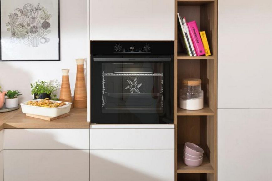 Духова шафа Gorenje електрична, 77л, A+, IconLed, чорний (BO6735E05B) 368601 фото