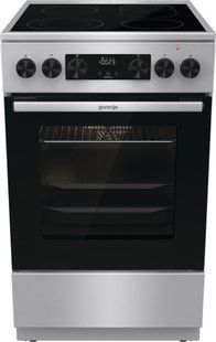 Плита Gorenje електрична склокерамічна, 70л, 50x60см, дисплей, програматор, нерж (GECS5C70XA) 374436 фото