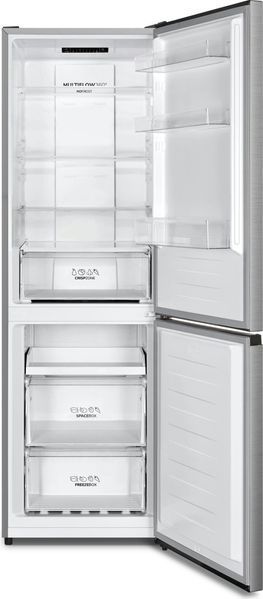 Холодильник Gorenje з нижн. мороз. камерою, 185х60х60см, 2 дв., Х- 207л, М- 97л, A+, NoFrost Plus, Fresh zone, Диспл, сірий (NRK619EPXL4) 375958 фото