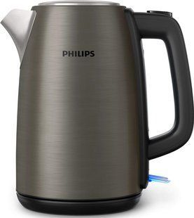 Електрочайник Philips Viva Collection 1.7л, Strix, метал, чорно-мідний (HD9352/30) 370438 фото