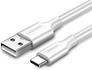 Кабель UGREEN US287 USB 2.0 To USB Type-C Cable Nickel Plating 3A 0.5m White (60120) 278851 фото