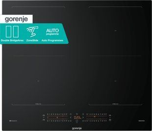 Варильна поверхня Gorenje індукційна, 60см, PowerBoost, TouchControl, Wi-Fi, збільшена площа приготування, чорний 393657 фото
