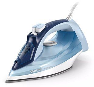 Праска Philips 5000 Series, 2400Вт, 320мл, паровий удар -180гр, постійна пара - 45гр, керам. підошва, голубий (DST5030/20) 374060 фото