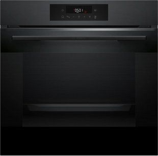 Духова шафа Bosch електрична, 76л, A, дисплей, конвекція, телескопічні направляючі (2 рівні), чорний 390186 фото