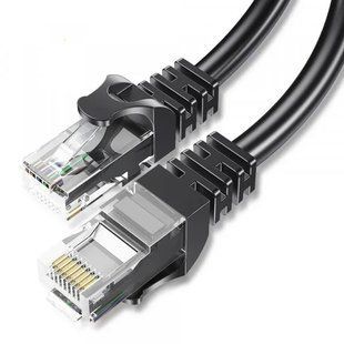 Кабель ESSAGER TopSpeed Cable Ethernet Cat6 RJ45 Splitter Network Round Cable 10m (EXCWXY-JSF01) Black 315501 фото