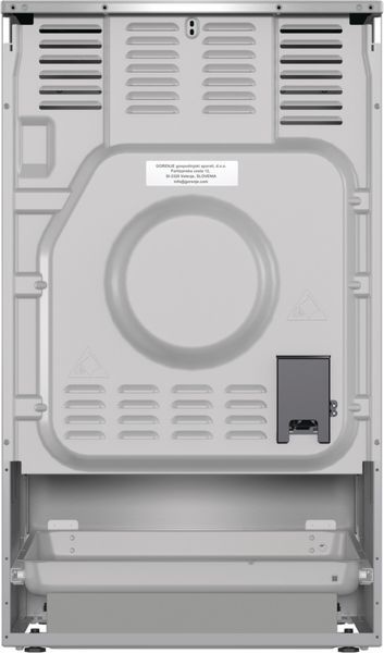 Плита Gorenje електрична склокерамічна, 70л, 50x60см, дисплей, програматор, нерж (GECS5C70XA) 374436 фото