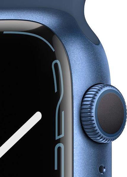 Смарт-годинник Apple Watch Series 7 GPS 45mm Blue Aluminum Case With Blue Sport Band (MKN83) 217297 фото
