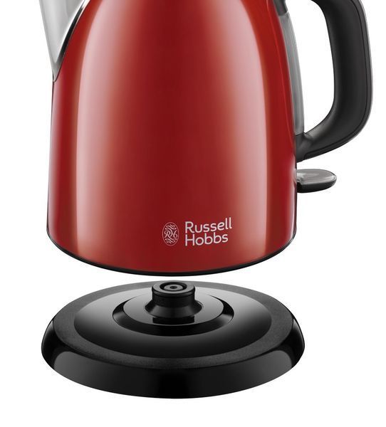 Електрочайник Russell Hobbs Colours Plus Mini 1л, метал, червоно-чорний (24992-70) 363509 фото