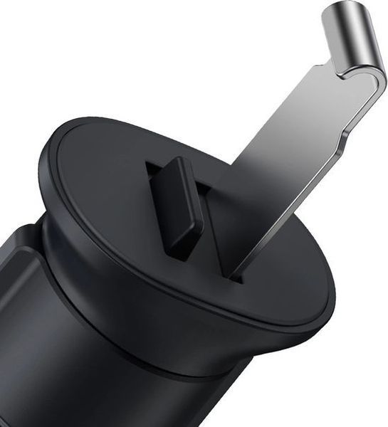 Автомобільний тримач Baseus Metal AgeⅡ Gravity Car Mount（Air Outlet Version）Black SUJS000001 268177 фото