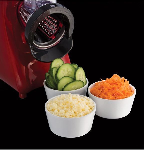 Мультирізка Russell Hobbs Desire Slice&Go, 200Вт, 3 насадки, корпус-пластик, червоний (22280-56) 364532 фото