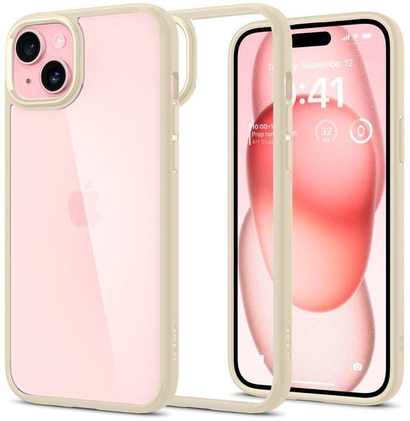 Чохол Spigen для iPhone 15, Ultra Hybrid, Mute Beige (ACS06800) 366579 фото
