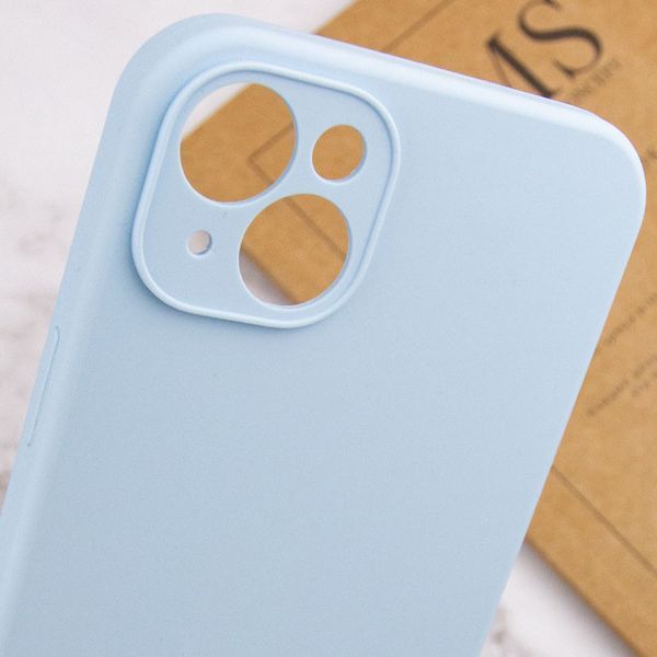 Чехол Silicone Case Full Camera Protective (AA) NO LOGO для Apple iPhone 13 (6.1") Голубой / Sweet Blue 288694 фото