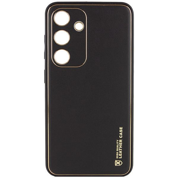 Шкіряний чохол Xshield для Samsung Galaxy S24 Чорний / Black 286415 фото