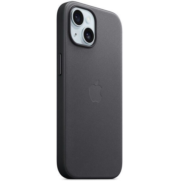 Чохол-накладка Apple iPhone 15 Plus Apple FineWoven Case with MagSafe Black 296170 фото